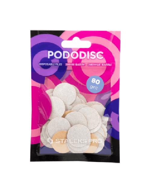 Staleks Pro Dischi di ricambio Pododisc per Pedicure Misura M 50 Pz Grana 80