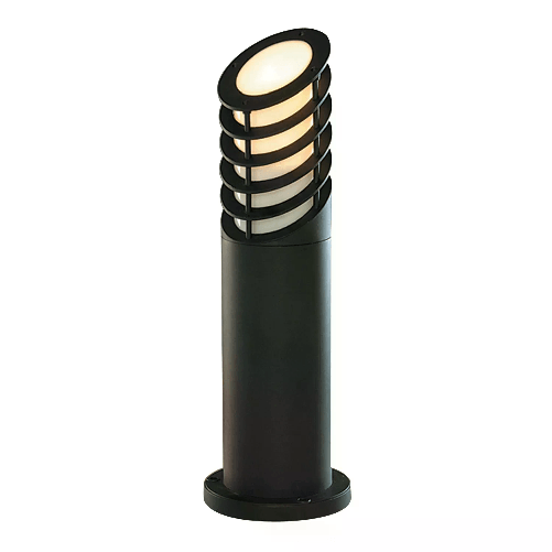 SearchLight Paletto Esterno Bollards Alluminio Nero Policarbonato E27 1 Luce H45Cm