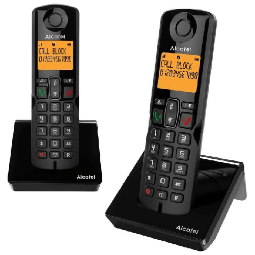 Alcatel-S280-DUO-BLK-Telefono-DECT-Identificatore-di-chiamata-Nero