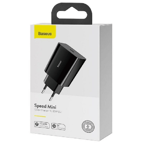 Baseus Caricabatterie da Parete Baseus Speed Mini Nero 20 W