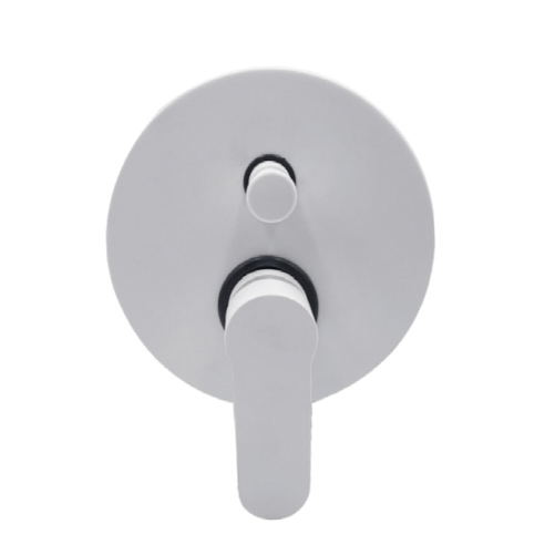 OGOMONDO  Miscelatore doccia parete oceania ad incasso con deviatore ottone bianco opaco *** confezione 1