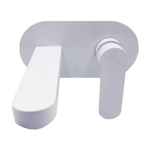 OGOMONDO  Miscelatore lavabo da parete oceania ad incasso ottone colore bianco opaco *** confezione 1