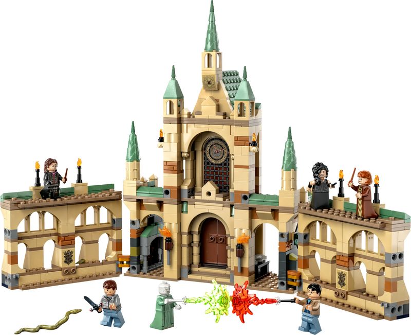 LEGO-Harry-Potter-76415-La-battaglia-di-Hogwarts-Castello-Giocattolo-con-Minifigure-di-Bellatrix-Lestrange-e-Voldemort