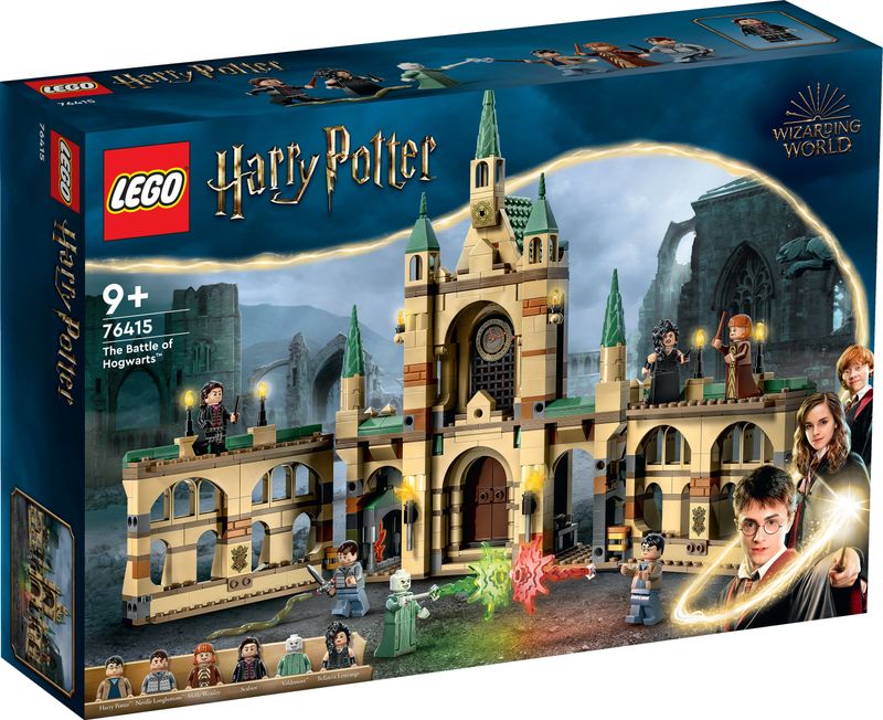 LEGO-Harry-Potter-76415-La-battaglia-di-Hogwarts-Castello-Giocattolo-con-Minifigure-di-Bellatrix-Lestrange-e-Voldemort