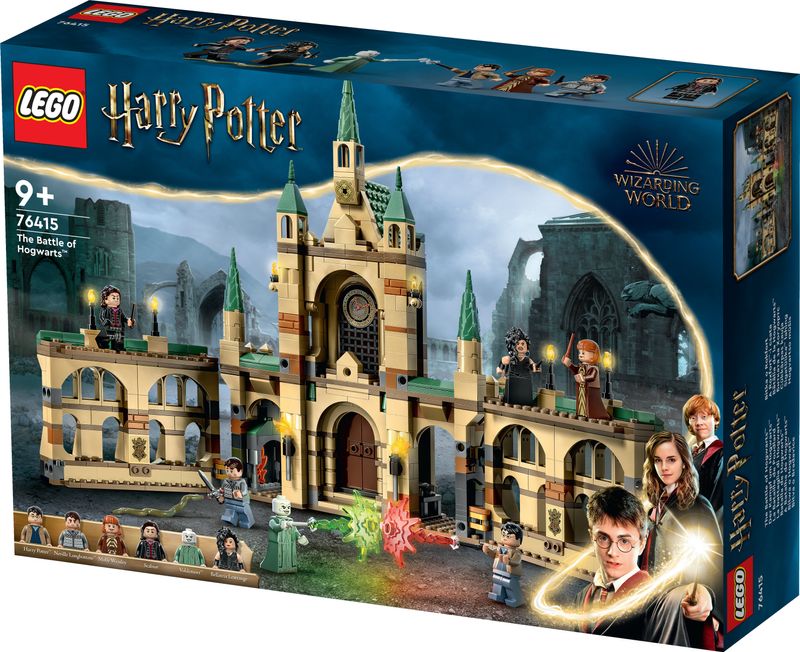 LEGO-Harry-Potter-76415-La-battaglia-di-Hogwarts-Castello-Giocattolo-con-Minifigure-di-Bellatrix-Lestrange-e-Voldemort