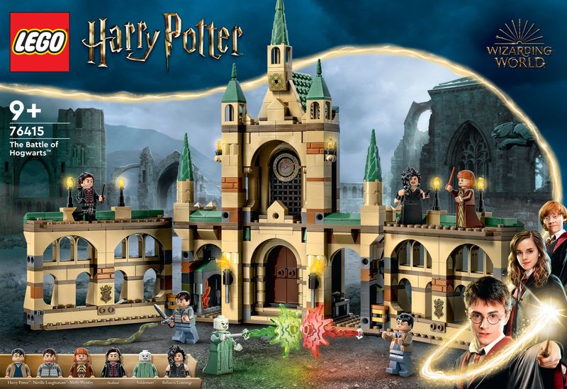 LEGO-Harry-Potter-76415-La-battaglia-di-Hogwarts-Castello-Giocattolo-con-Minifigure-di-Bellatrix-Lestrange-e-Voldemort