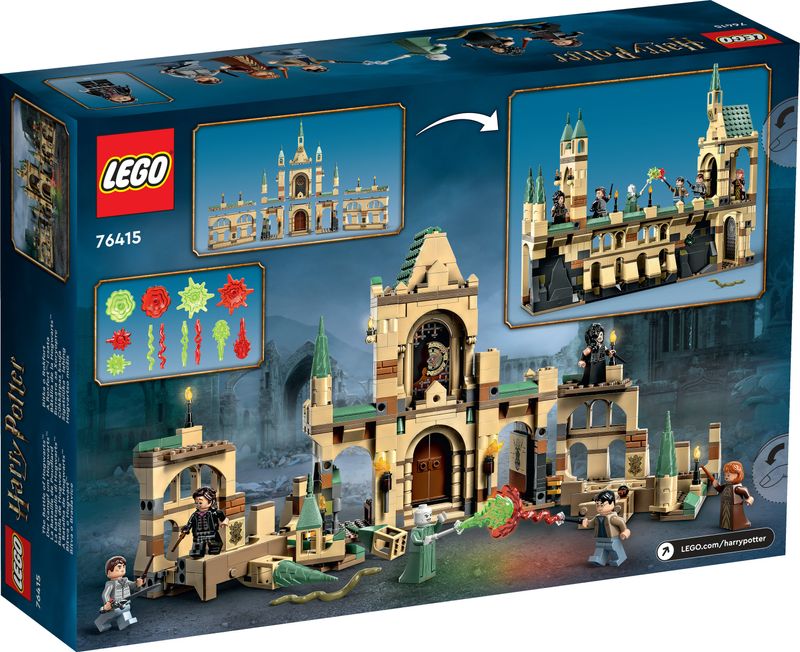 LEGO-Harry-Potter-76415-La-battaglia-di-Hogwarts-Castello-Giocattolo-con-Minifigure-di-Bellatrix-Lestrange-e-Voldemort