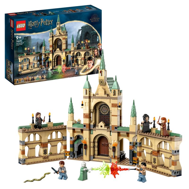 LEGO-Harry-Potter-76415-La-battaglia-di-Hogwarts-Castello-Giocattolo-con-Minifigure-di-Bellatrix-Lestrange-e-Voldemort