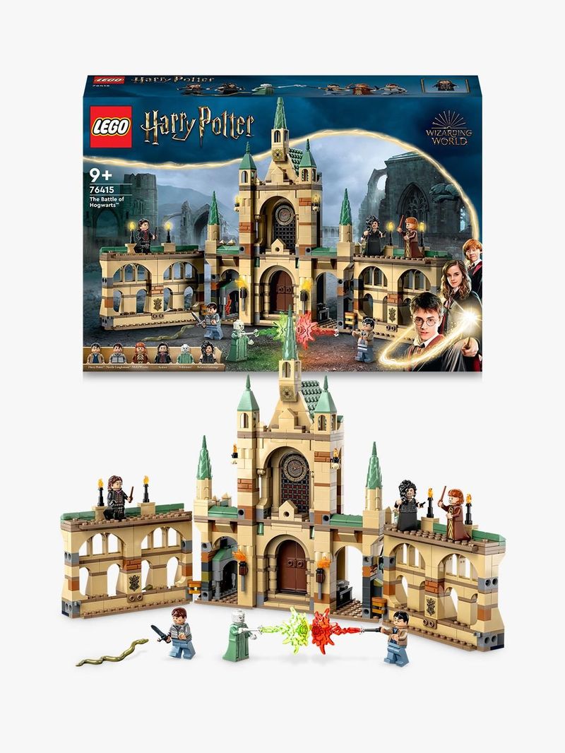 LEGO-Harry-Potter-76415-La-battaglia-di-Hogwarts-Castello-Giocattolo-con-Minifigure-di-Bellatrix-Lestrange-e-Voldemort