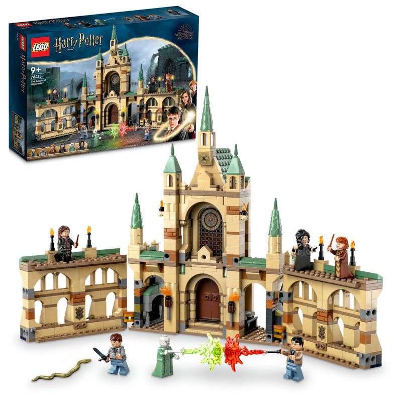 LEGO-Harry-Potter-76415-La-battaglia-di-Hogwarts-Castello-Giocattolo-con-Minifigure-di-Bellatrix-Lestrange-e-Voldemort