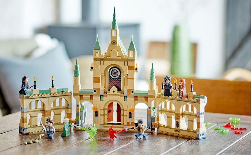 LEGO-Harry-Potter-76415-La-battaglia-di-Hogwarts-Castello-Giocattolo-con-Minifigure-di-Bellatrix-Lestrange-e-Voldemort