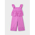 MAYORAL COMPLETO TOP PANTALONE BAMBINA MAYORAL 3561 035641 49 ROSA ORIGINALE PE 2025