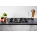 Hotpoint-FTGHG-751-D-HA-BK--piano-cottura-Nero-Da-incasso-75-cm-Gas-5-Fornello-i-