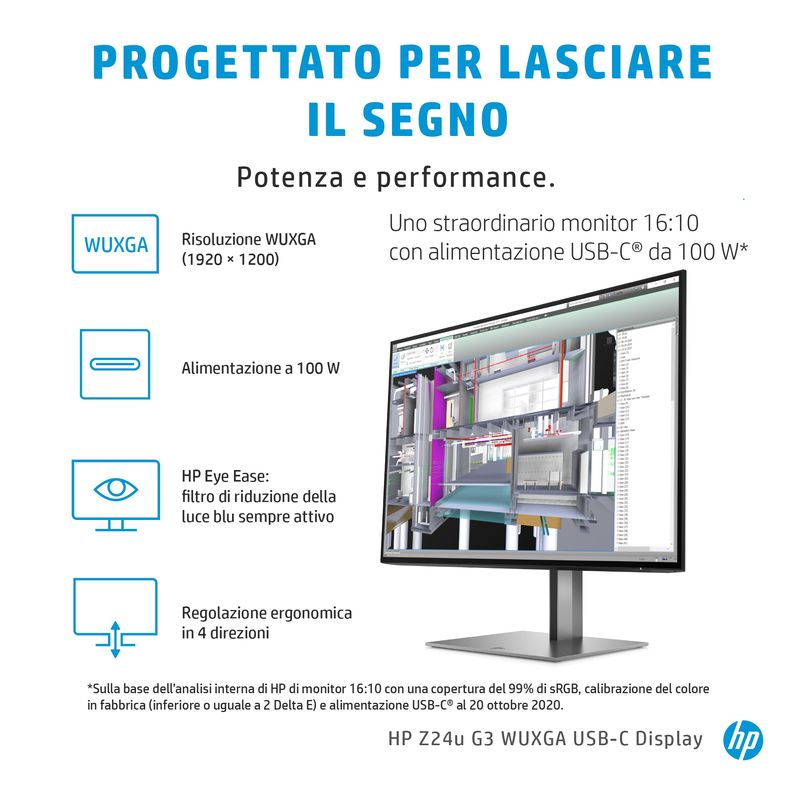 HP-Z24u-G3-Monitor-PC-61-cm--24---1920-x-1200-Pixel-WUXGA-LED-Argento