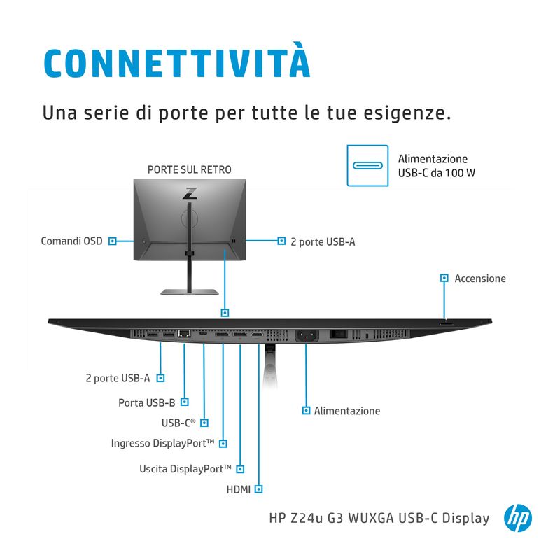 HP-Z24u-G3-Monitor-PC-61-cm--24---1920-x-1200-Pixel-WUXGA-LED-Argento