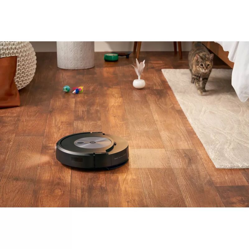 iRobot-Roomba-Combo-j7--aspirapolvere-robot-Senza-sacchetto-Nero-Acciaio-inossidabile