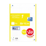 Oxford 400158160 ricambi per quaderni 210 x 297 mm (A4) 120 fogli