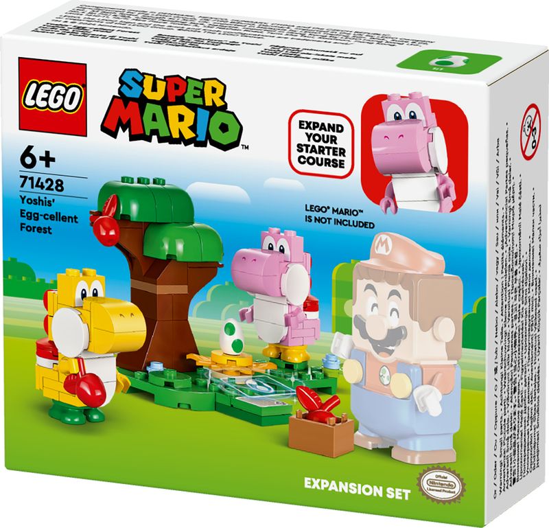 LEGO-Super-Mario-71428-Pack-di-Espansione-Yoshi-nella-Foresta-Fuovolosa-Giochi-per-Bambini-di-6--con-2-Personaggi-Giocattolo