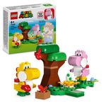 LEGO-Super-Mario-71428-Pack-di-Espansione-Yoshi-nella-Foresta-Fuovolosa-Giochi-per-Bambini-di-6--con-2-Personaggi-Giocattolo