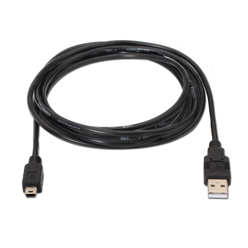 AISENS-A101-0024-cavo-USB-1-m-USB-2.0-USB-A-Mini-USB-B-Nero