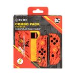 FR-TEC-Combo-Pack-Carcasa-Dura-y-Grips-The-Flash-para-Nintendo-Switch---Caja-de-16-Juegos---Diseño-Unico-y-Agarre-Mejora