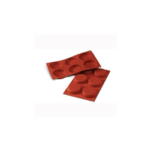 SILIKOMART STAMPO 6 TORTINE 8x1,8cm Classic Silicone Terracotta