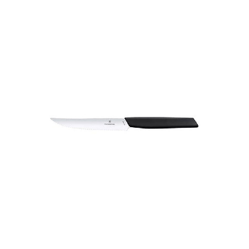 VICTORINOX COLTELLO BISTECCA SEGHETTATO Swiss Mode 12cm Nero