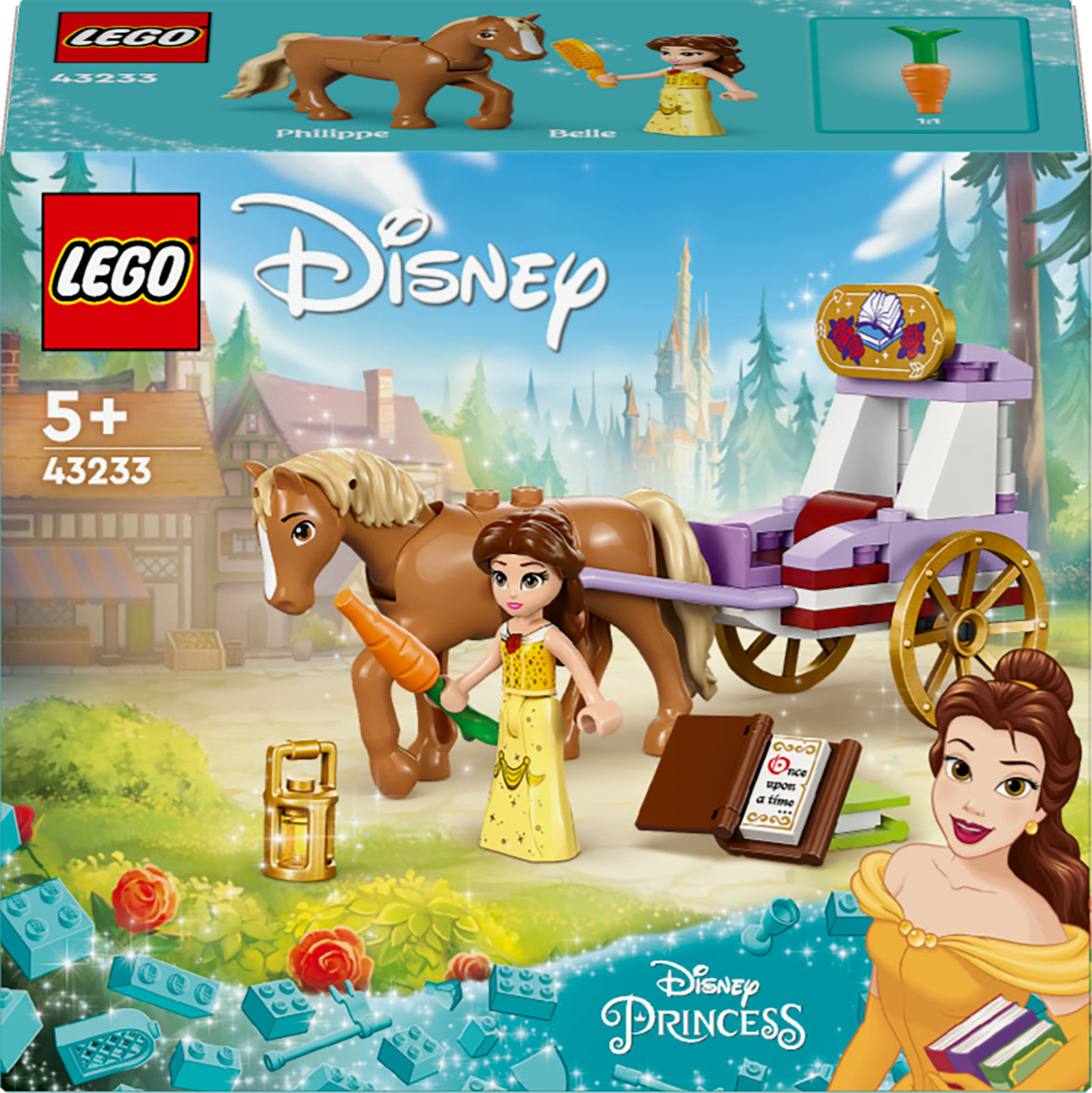 LEGO Disney Princess 43233 La Carrozza dei Cavalli di Belle