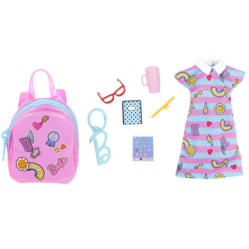 Barbie-Fashionistas-HJT42-accessorio-per-bambola-Set-di-vestiti-per-bambola