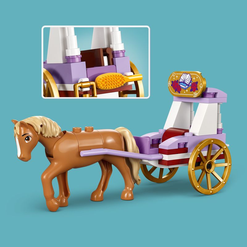 LEGO-Disney-Princess-43233-La-Carrozza-dei-Cavalli-di-Belle-Giochi-Principesse-per-Bambini-di-5--Anni-da-La-Bella-e-la-Bestia