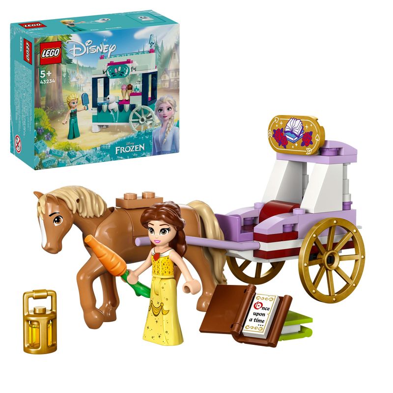 LEGO-Disney-Princess-43233-La-Carrozza-dei-Cavalli-di-Belle-Giochi-Principesse-per-Bambini-di-5--Anni-da-La-Bella-e-la-Bestia