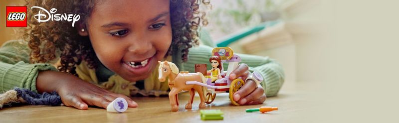 LEGO-Disney-Princess-43233-La-Carrozza-dei-Cavalli-di-Belle-Giochi-Principesse-per-Bambini-di-5--Anni-da-La-Bella-e-la-Bestia