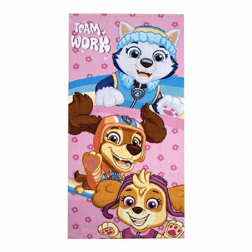 The Paw Patrol Telo da Mare The Paw Patrol Rosa chiaro 70 x 140 cm