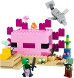 LEGO-Minecraft-21247-La-Casa-dell’Axolotl-Base-Subacquea-Rosa-con-Esploratore-Subacqueo-Zombie-per-Bambini-da-7-anni