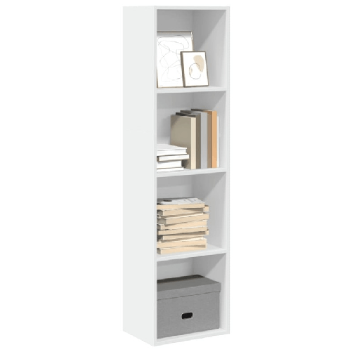 VidaXL Libreria Bianca 40x30x152 cm in Legno Multistrato