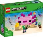 LEGO-Minecraft-21247-La-Casa-dell’Axolotl-Base-Subacquea-Rosa-con-Esploratore-Subacqueo-Zombie-per-Bambini-da-7-anni