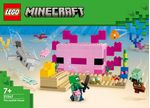 LEGO-Minecraft-21247-La-Casa-dell’Axolotl-Base-Subacquea-Rosa-con-Esploratore-Subacqueo-Zombie-per-Bambini-da-7-anni