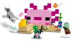 LEGO-Minecraft-21247-La-Casa-dell’Axolotl-Base-Subacquea-Rosa-con-Esploratore-Subacqueo-Zombie-per-Bambini-da-7-anni