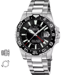 JAGUAR OROLOGIO DATA TEMPO UOMO JAGUAR J1011 6 ACCIAIO 44 NERO ORIGINALE AI 2025
