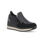 MELLUSO SCARPE SLIP ON ZEPPA DONNA MELLUSO KRISS R25552 PELLE NERO ORIGINALE AI 2025