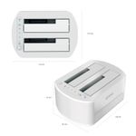 Aisens-Estacion-de-Docking-de-Doble-Bahia-ASDS-D02W-Sata-2.5-3.5-a-USB-3.0-3.1-Gen1---Clone---Color-Blanco