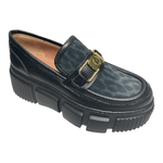 POLLINI SCARPE MOCASSINO DONNA POLLINI SA10236G0FTE100A RAVEL 60 PELLE NERO ORIGINAL2024