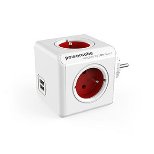 Allocacoc Multipresa Cubo Allocacoc PowerCube Original USB Type E Rosso