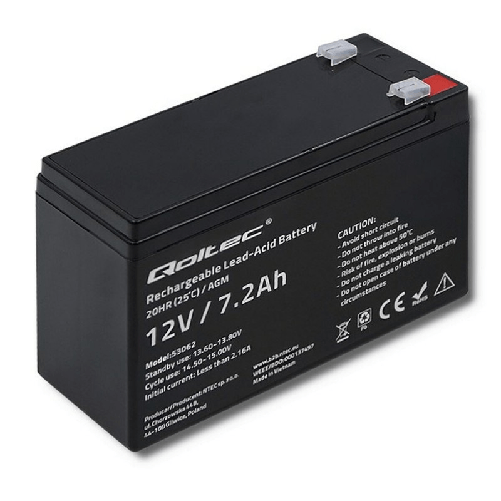 Qoltec Batteria per Gruppo di Continuità UPS Qoltec 53062 7200 mAh 12 V
