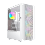 GEMBIRD Case computer desktop ATX GEMBIRD Fornax 4000W ARGB Bianco Multicolore