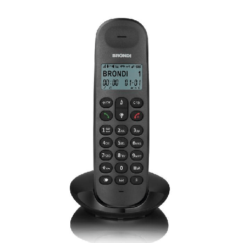 BRONDI-TELEFONO-CORDLESS-LOTUS-NERO