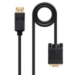 Nanocable 10.15.4401 cavo e adattatore video 1 m DisplayPort VGA (D-Sub) Nero