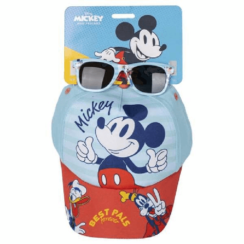 Mickey Mouse Set di berretto e occhiali da sole Mickey Mouse 2 Pezzi Per bambini