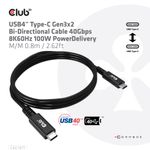 CLUB3D-CAC-1571-cavo-USB-08-m-USB4-Gen-3x2-USB-C-Nero