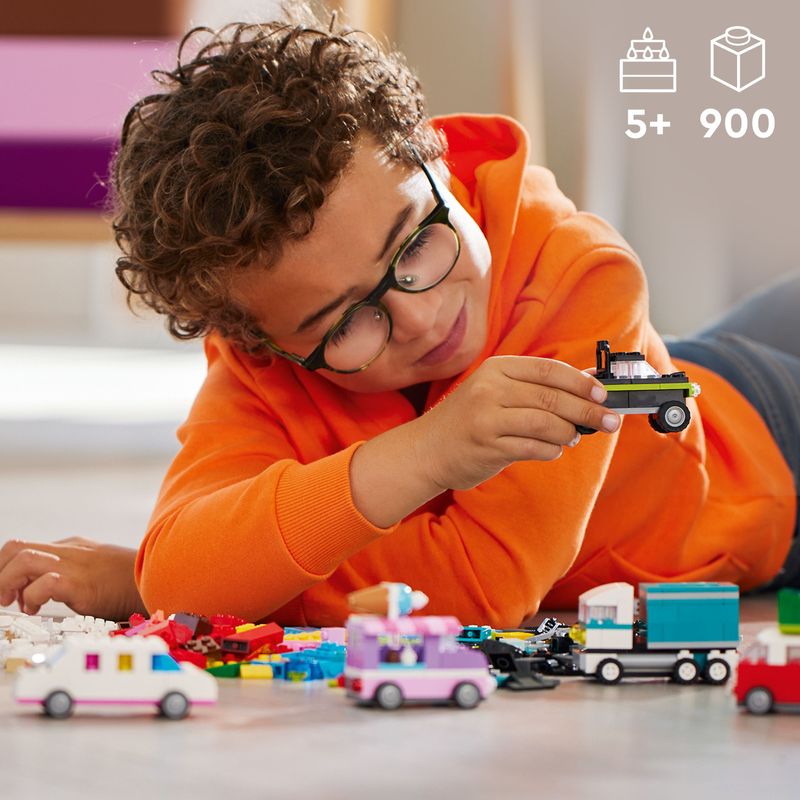 LEGO-Classic-11036-Veicoli-Creativi-Modellini-di-Auto-in-Mattoncini-Macchine-Giocattolo-per-Bambini-e-Bambine-5--Anni